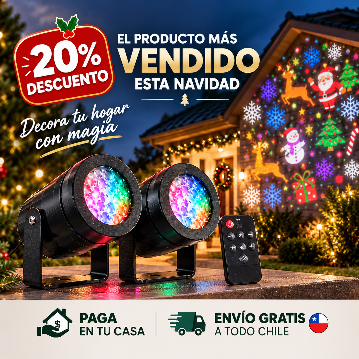 Pack 2 Proyectores de Navidad