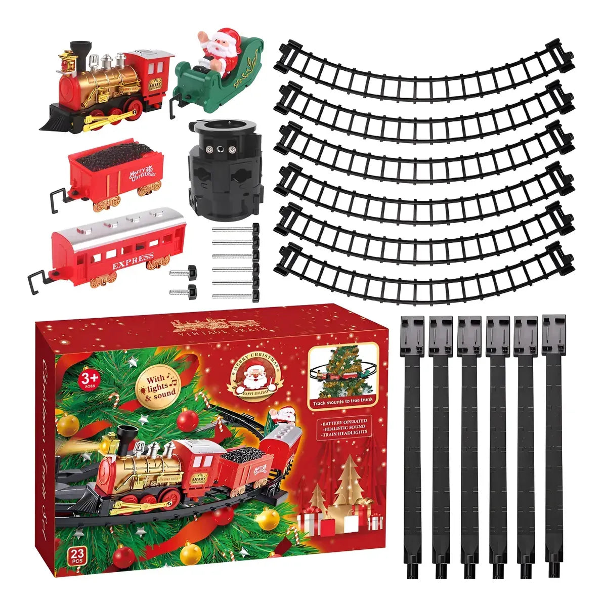 Tren Navideño Musical con Luz y Sonido