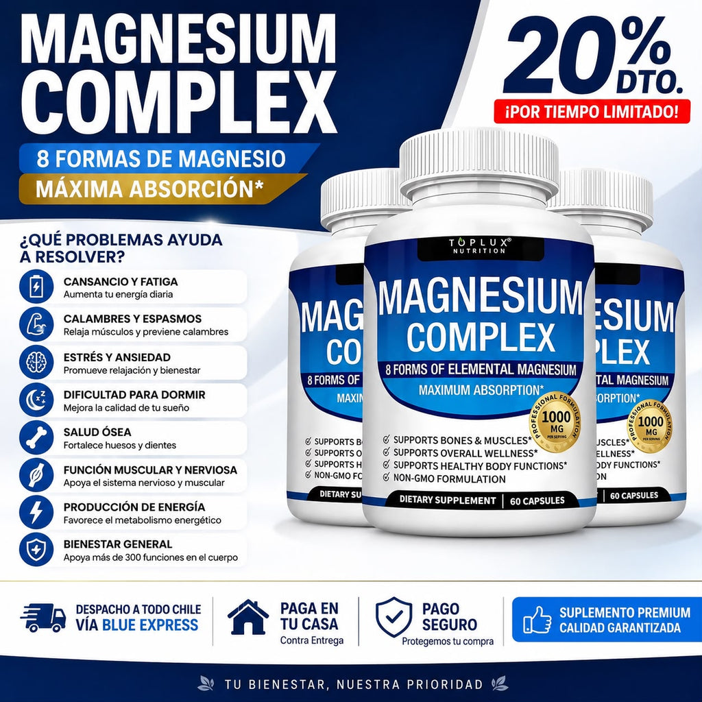 MAGNESIO COMPLEX USA 8 ELEME 1000 MG USA