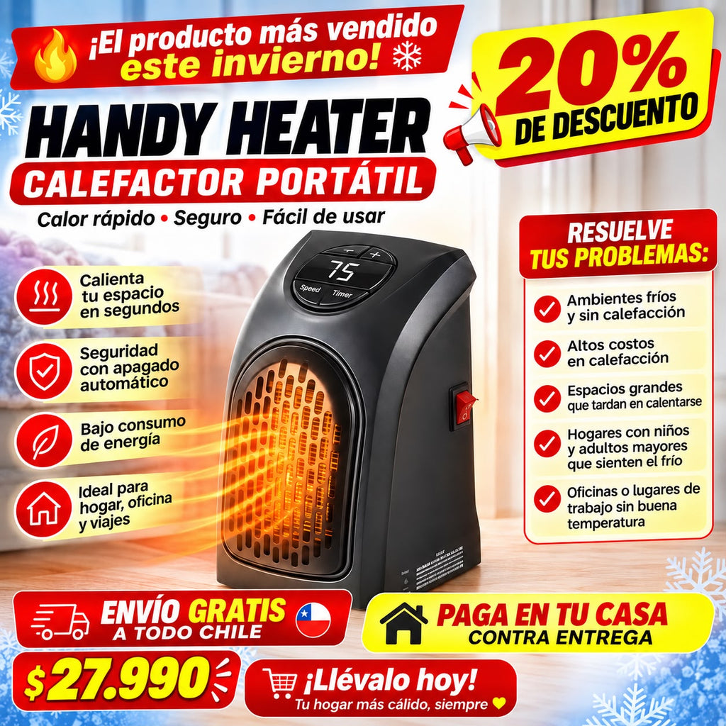 Mini calefactor portátil