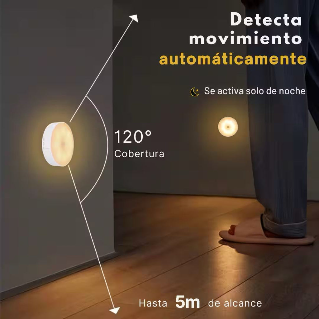 PACK 5 LUCES LED CON SENSOR DE MOVIMIENTO OFERTA 50% DESCUENTO.