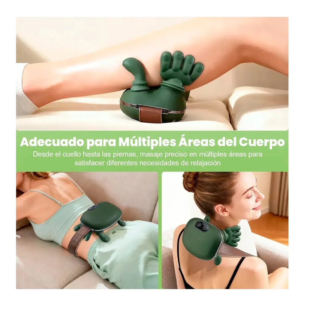Masajeador Relajante de cuello y espalda Spa Shiatsu con calentador 30% dscto.